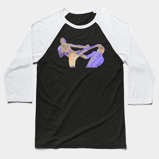 Adesanya Highkick Baseball T-Shirt by FightIsRight